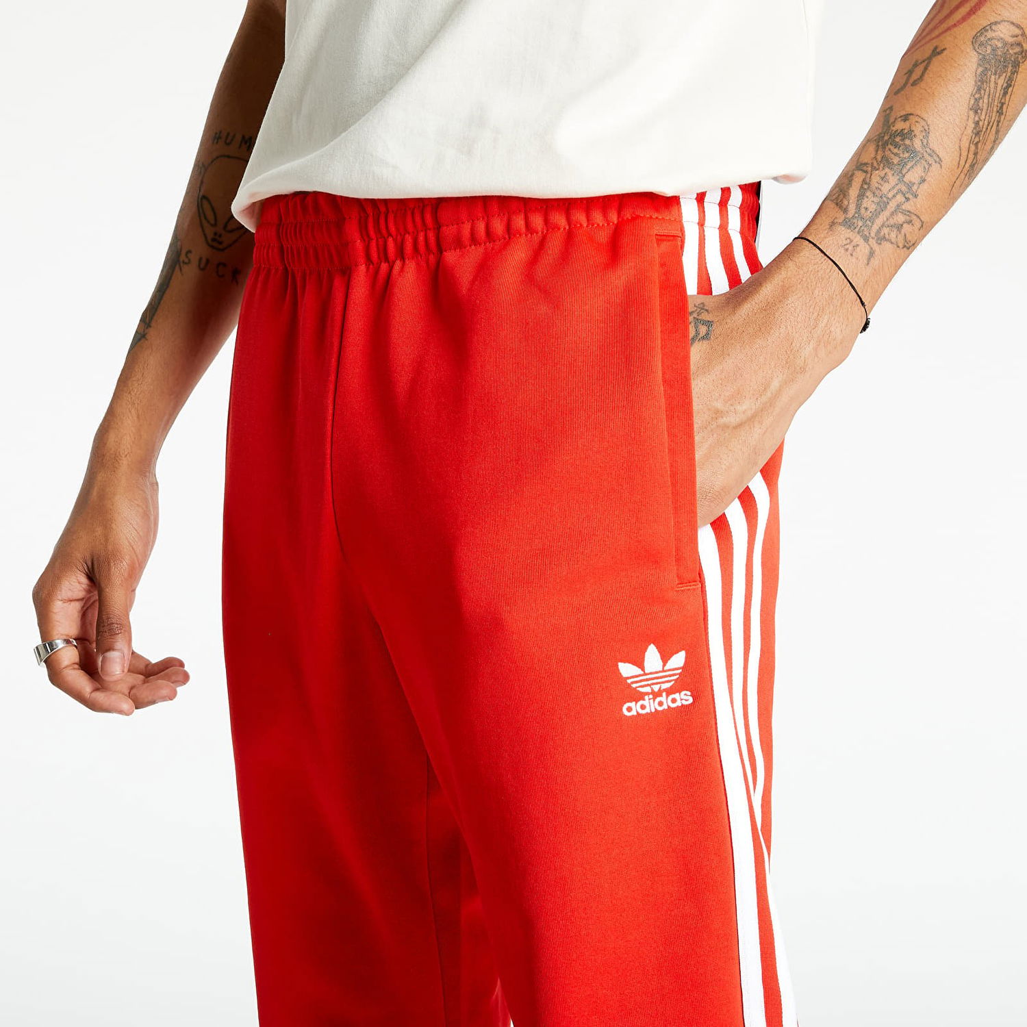 Joggingbukser adidas Originals Sst Tacksuit Pants Rød | H06713, 1