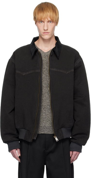 Jakke Maison Margiela Maison Margiela Yoke Caban Bomber Jacket Sort | S50AM0640 M35255, 0