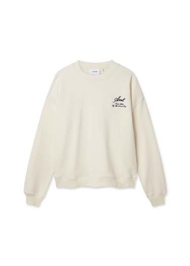 Sweatshirt AXEL ARIGATO Cream Relaxed-Fit Sweatshirt Hvid | A3000001, 1