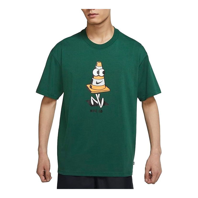 T-shirt Nike SB Nike SB Entertainment Print Crewneck T-Shirt Grøn | DJ1225-341