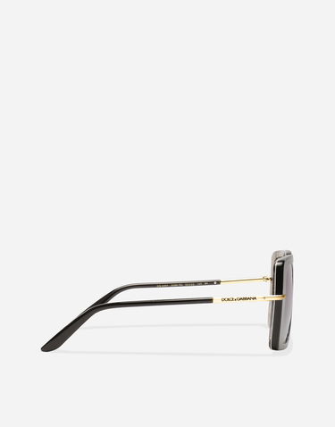Solbriller Dolce & Gabbana Dolce & Gabbana DNA Square Sunglasses Sort | VG4491VP98G9V000, 3