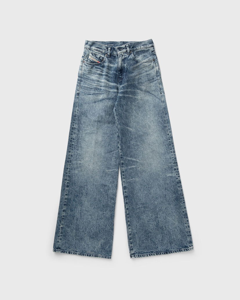 Jeans Diesel 1978 D-AKEMI-FSH Distressed Wide Leg Jeans Blå | A21499-007DA-01