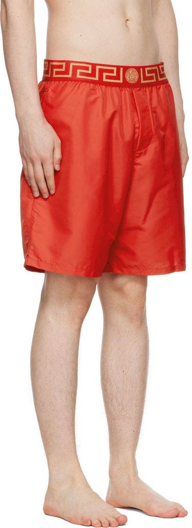 Shorts Versace Versace Greca Border Swim Shorts Sort | ABU01023A232415, 1