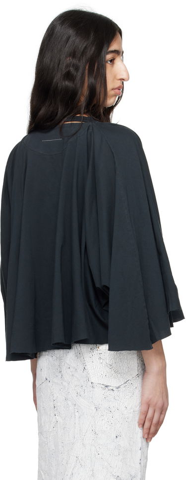 Sweater Maison Margiela MM6 Maison Margiela Jersey Batwing Top Sort | S62NH0038 M20115, 2