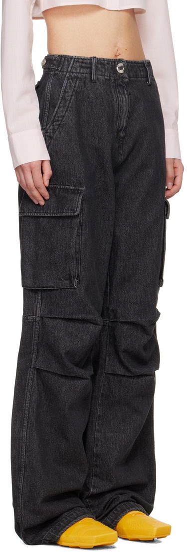 Cargo bukser Coperni Coperni Faded Denim Cargo Pants Sort | COPP40852, 1