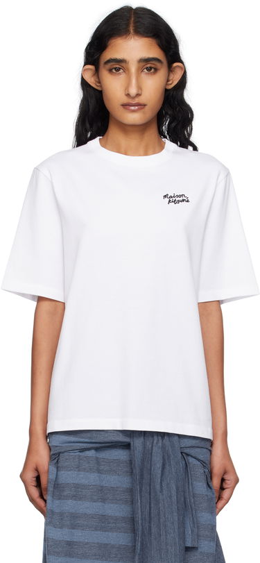 T-shirt MAISON KITSUNÉ Maison Kitsuné Handwriting Comfort T-Shirt Hvid | PW00114KJ0119, 0