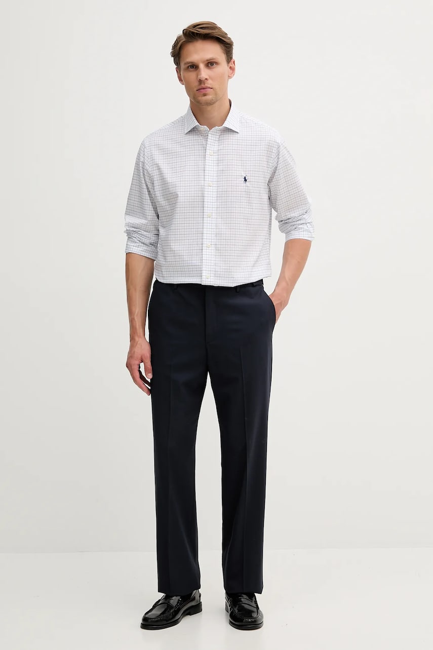 Skjorte Polo by Ralph Lauren Polo Ralph Lauren Regular Fit Check Dress Shirt Hvid | 712969006, 1