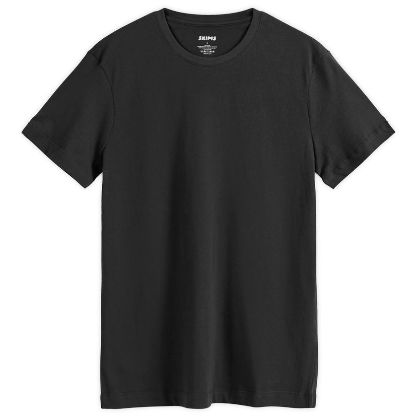 T-shirt SKIMS Classic Cotton T-Shirt Sort | TP-TSH-5701M-ON