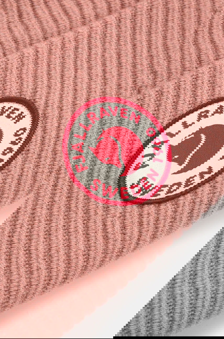 Beanie FJÄLLRÄVEN Fjallraven 1960 Logo Beanie Lyserød | F78142-300, 0