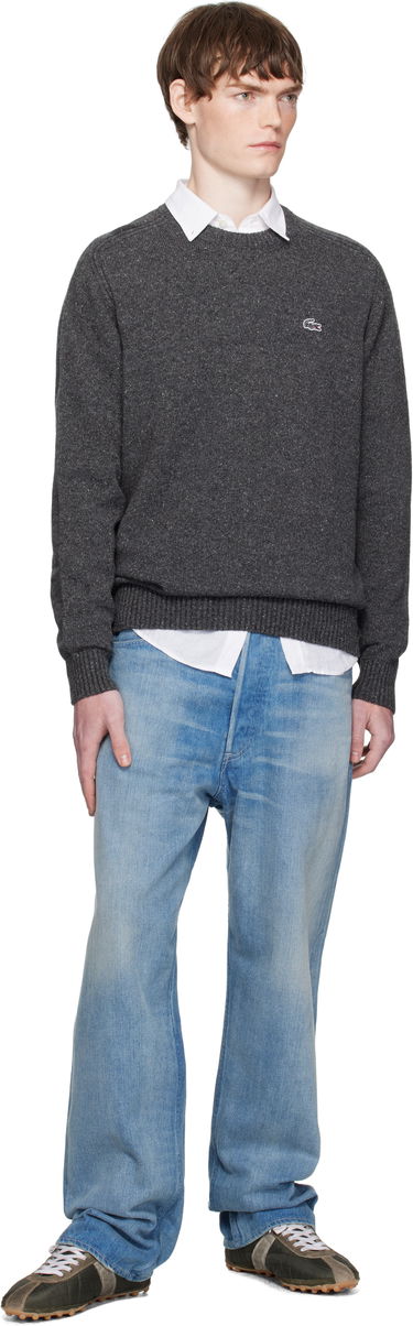 Sweater Lacoste Lacoste Knit Sweater Grå | AH5173_I7X, 3