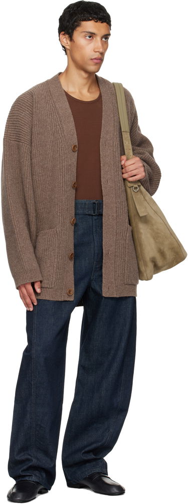 Sweater LEMAIRE Lemaire Cardicoat Knit Cardigan Brun | CO1139 LK107, 3