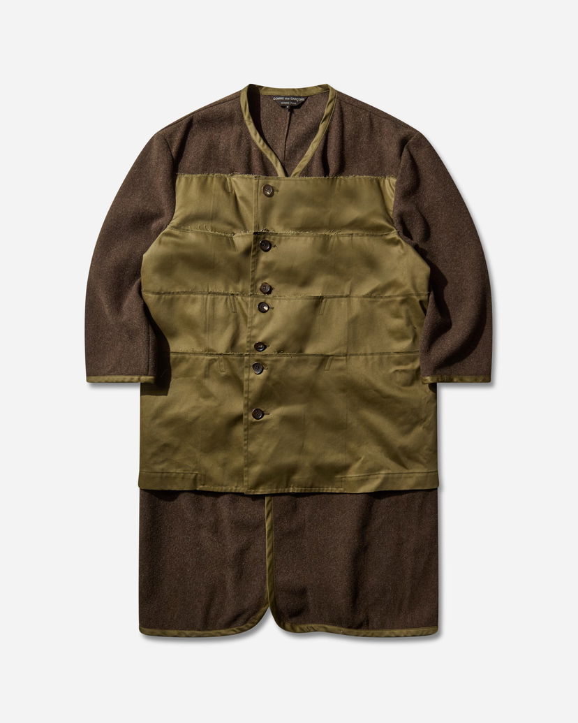Frakker Comme des Garçons Wool Paneled Liner Coat Flerfarvet | PP-C008-W25 1