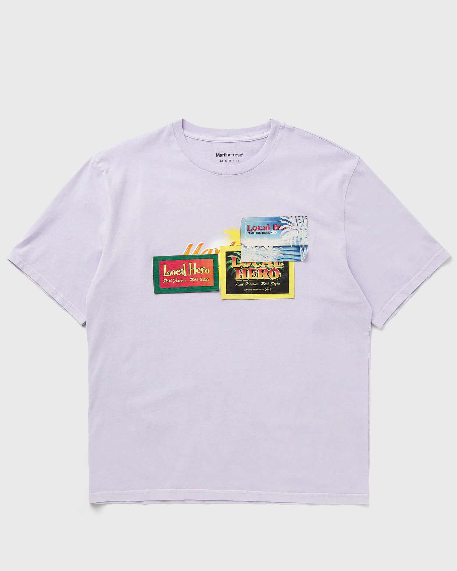 T-shirt Martine Rose Martine Rose Local Hero Graphic T-Shirt Lilla | 603JE03602F-PRP, 1