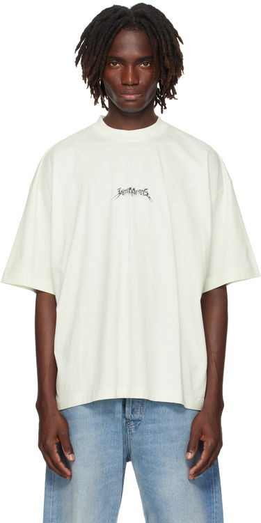 T-shirt VETEMENTS Vetements Metal Logo Regular T-Shirt Hvid | UH76TR600I, 0