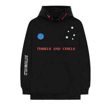 Sweatshirt Cactus Jack by Travis Scott Astroworld World Peace Hoodie Sort | 1945 1FW180106AWPH BLAC, 0