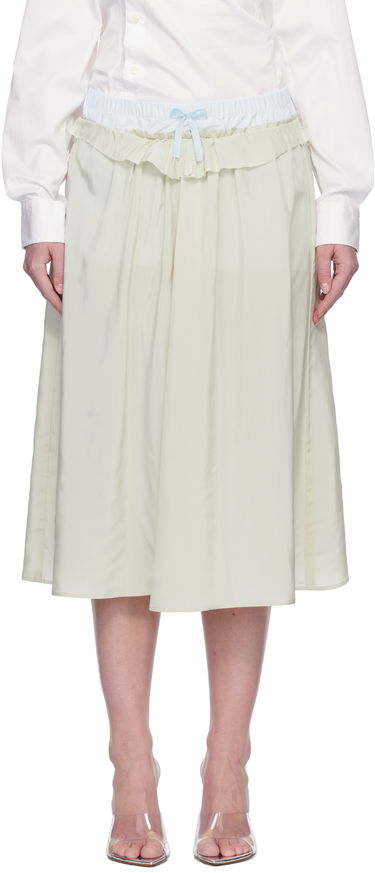 Nederdel Maison Margiela Maison Margiela 'Anonymity Of The Lining' Midi Skirt Grøn | S51ME0037 S76632, 0