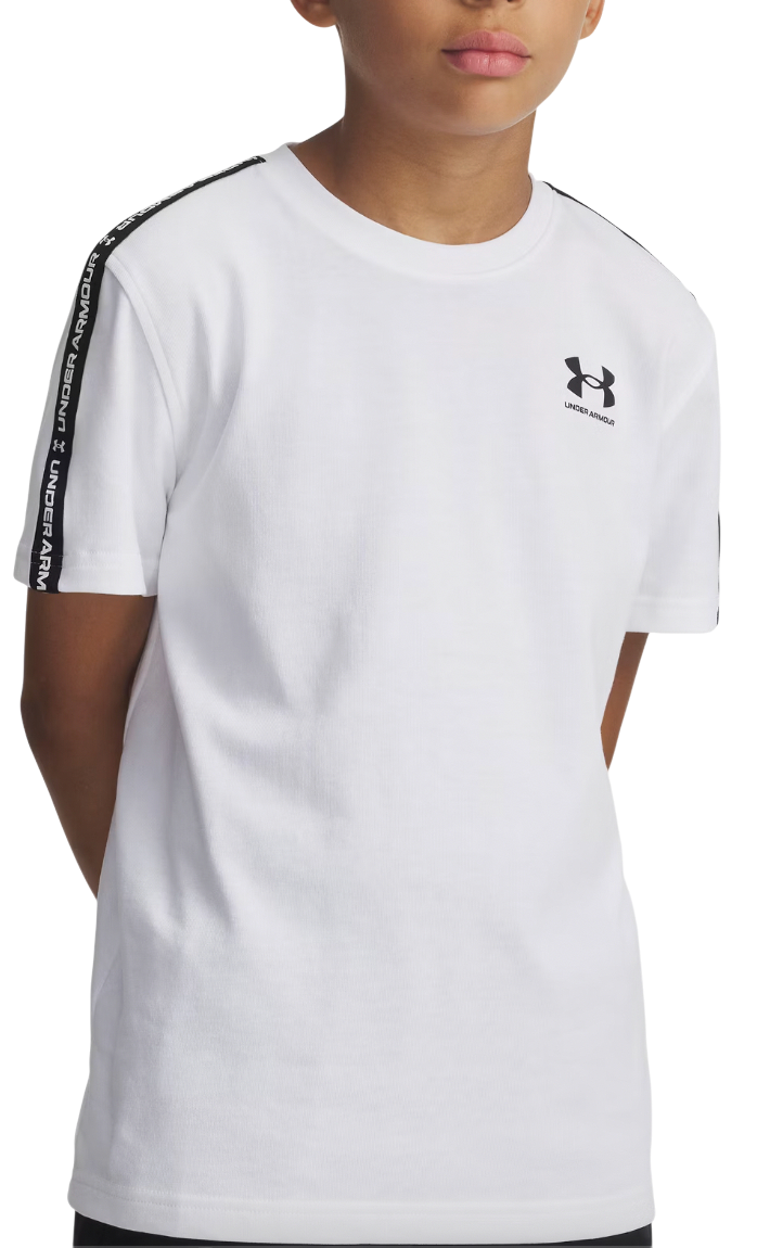 T-shirt Under Armour Sportstyle Taped Short Sleeve T-Shirt Hvid | 6001583-100