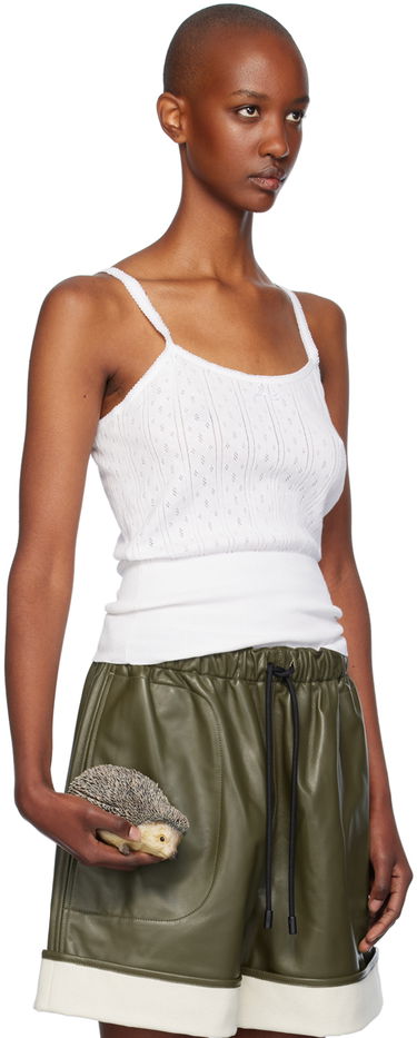 Tanktop JW Anderson JW Anderson Pointelle Knit Tank Top Hvid | KW1274-YN0389, 1