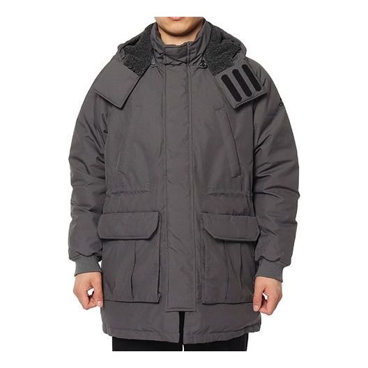 Parka adidas Originals Hooded Loose Down Jacket Grå | DM1940