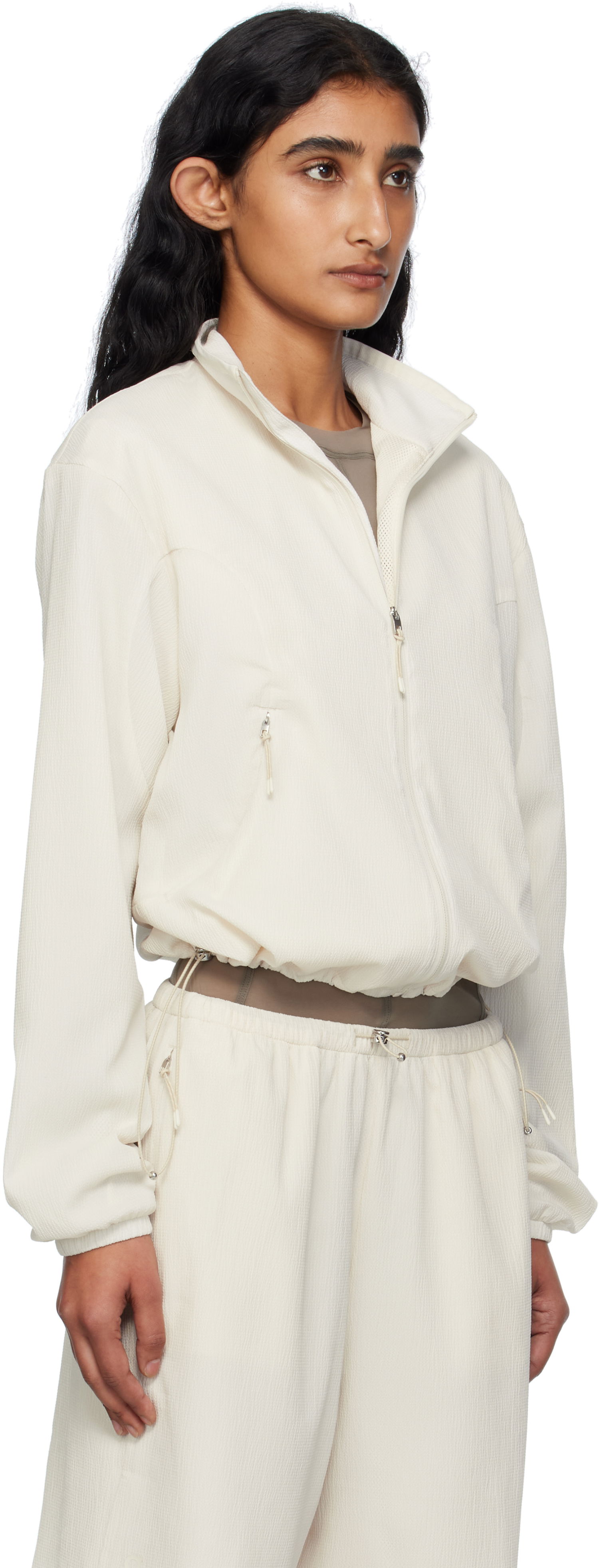 Jakke On Running Zendaya Edition Cropped Track Jacket Hvid | 1WF31103504, 1