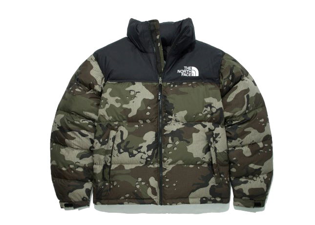 Puffer jakke The North Face 1996 Retro Novelty Nuptse Packable AS Khaki Camo Grøn | NJ1DN56A