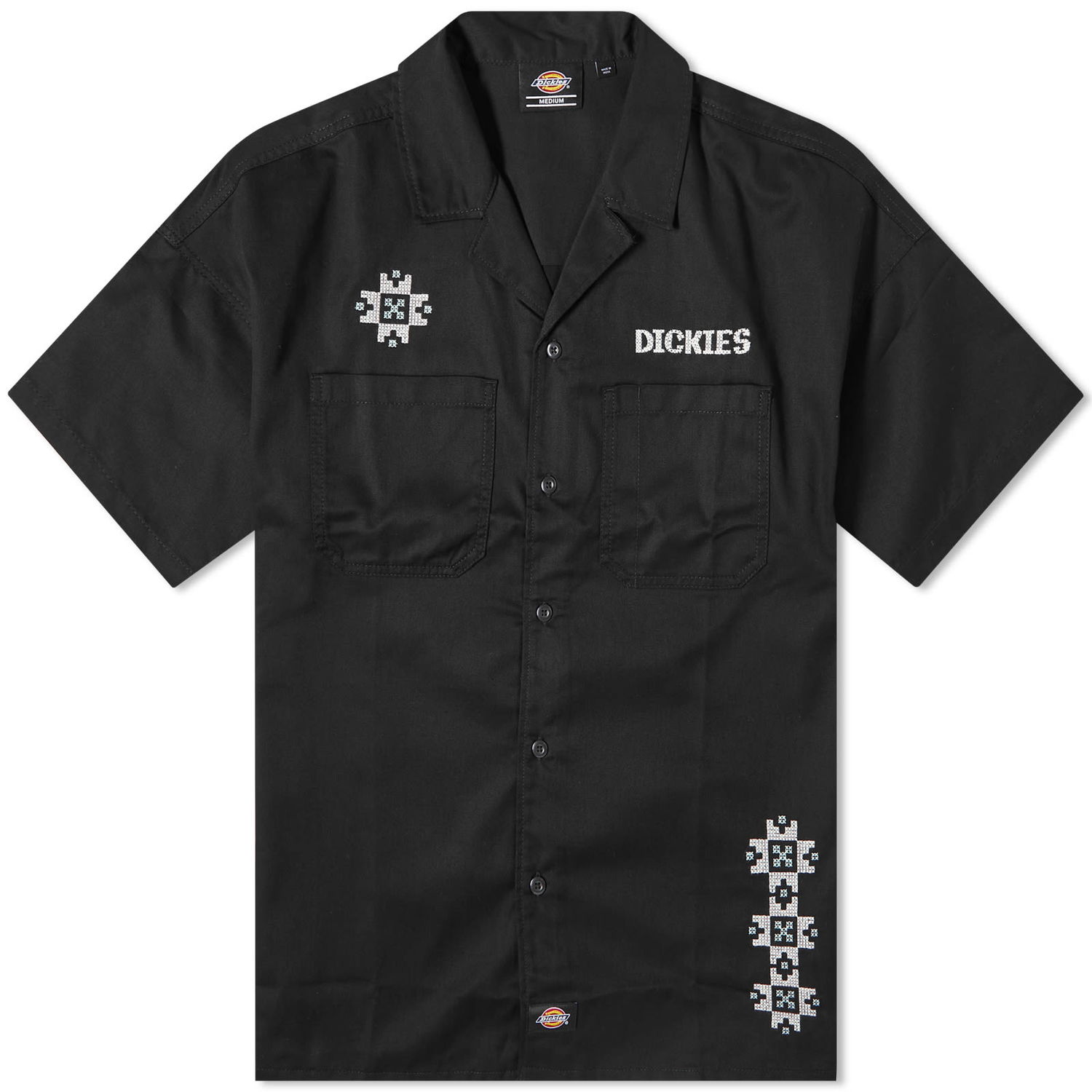 Skjorte Dickies Wichita Embroidered Shirt Sort | DK0A4YH6BLK1, 0