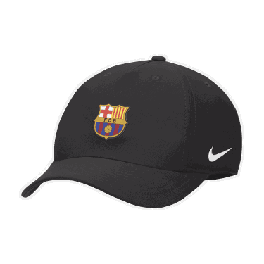 Kasket Nike FC Barcelona Dri-FIT Club Football Cap Sort | FN4868-010, 0