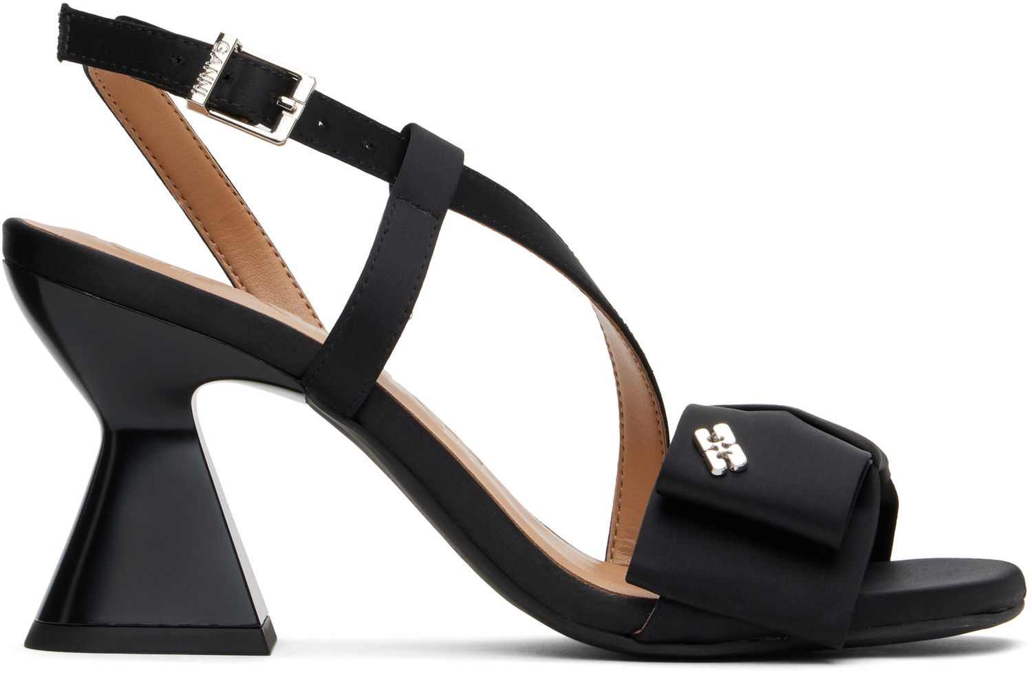 Sneakers og sko GANNI GANNI Big Bow High Heeled Sandals Sort | S2850, 0