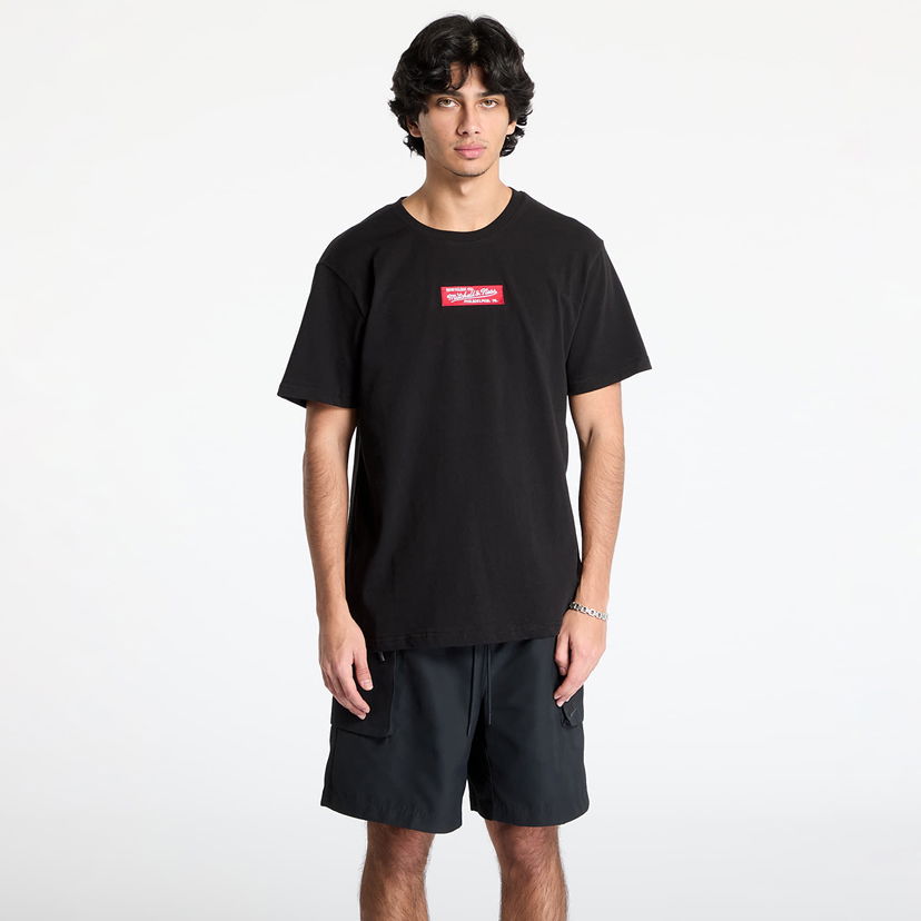 T-shirt Mitchell & Ness Black Box Logo Graphic Tee Sort | SSTE7826-MNNYYPPPBLCK