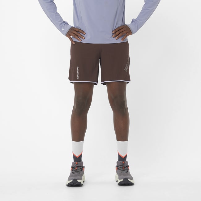Shorts Salomon Sense Aero 7" Running Shorts Brun | LC2433400