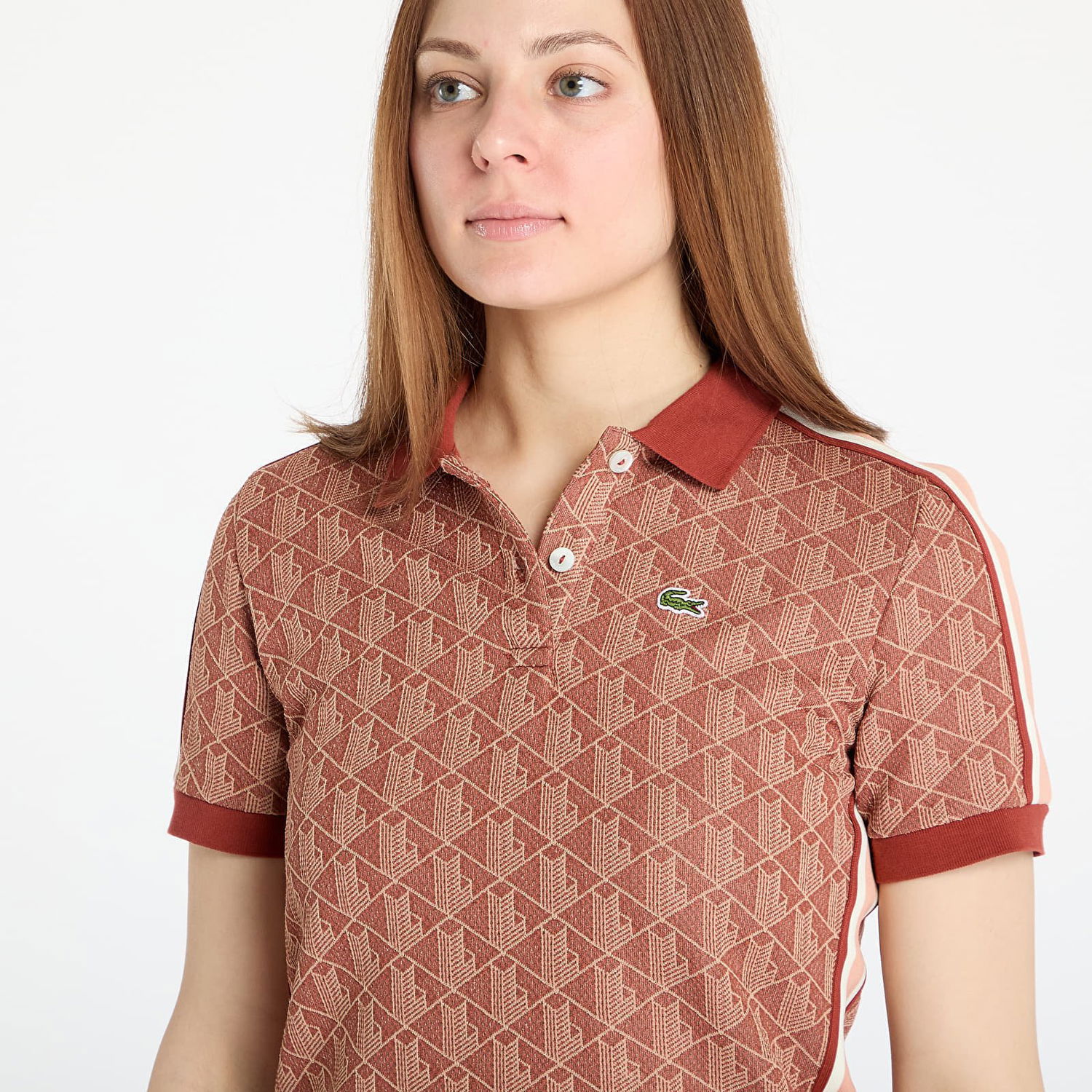 Kjole Lacoste LACOSTE Jacquard Polo Dress Rød | EF2655 GTI, 1
