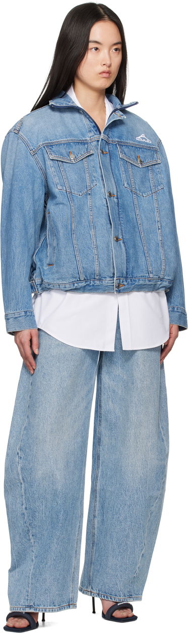 Jakke Alexander Wang Alexander Wang Regen Lightweight Denim Jacket Blå | 4DC2252662, 3