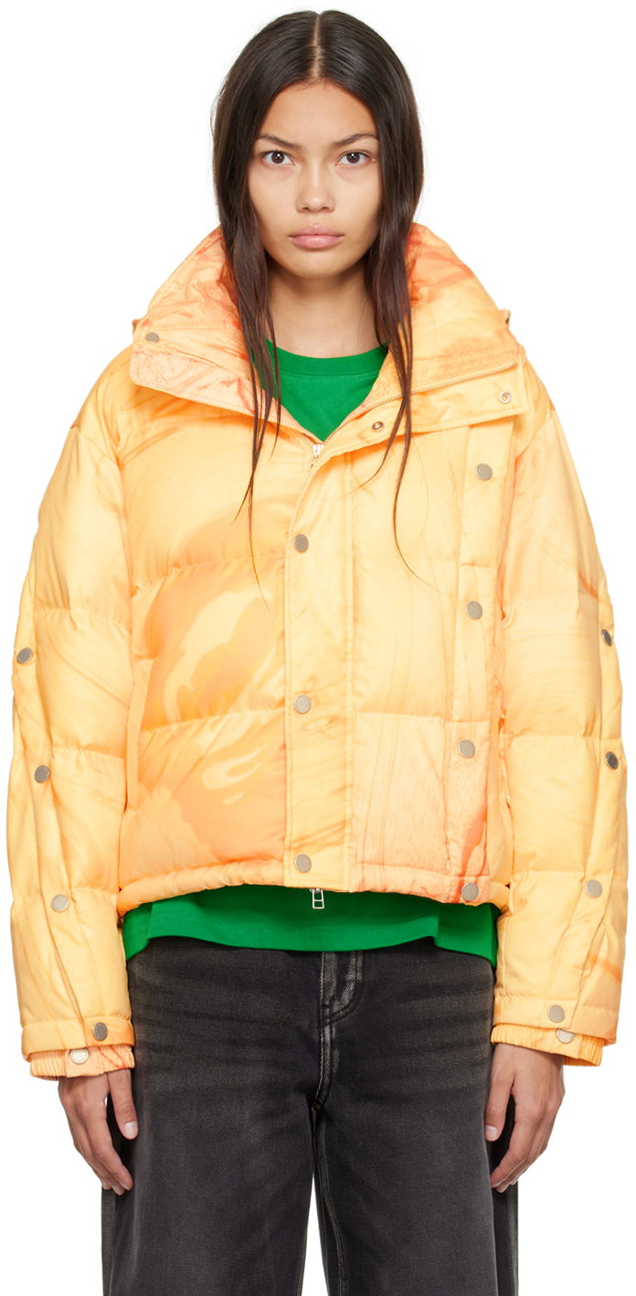 Puffer jakke Feng Chen Wang Feng Chen Wang Deconstructed Down Jacket Orange | FWF14JK23