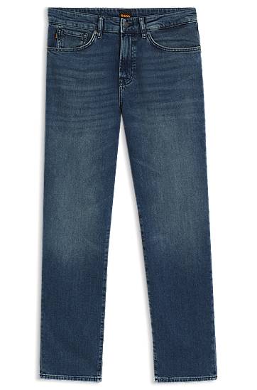 Jeans BOSS Maine Regular Fit Comfort Stretch Jeans Blå | 50501843