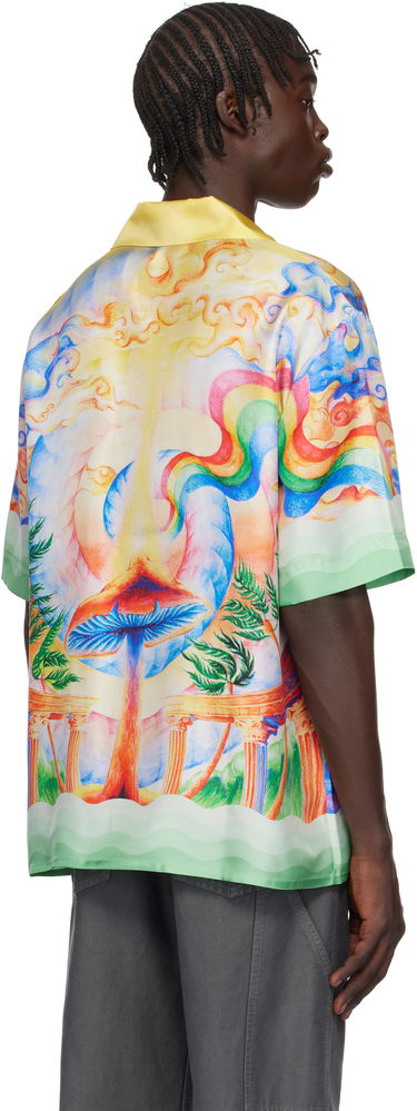 Skjorte Casablanca Silk Shirt Nature's Teacher Flerfarvet | U-MPS25-SH-003-04, 2