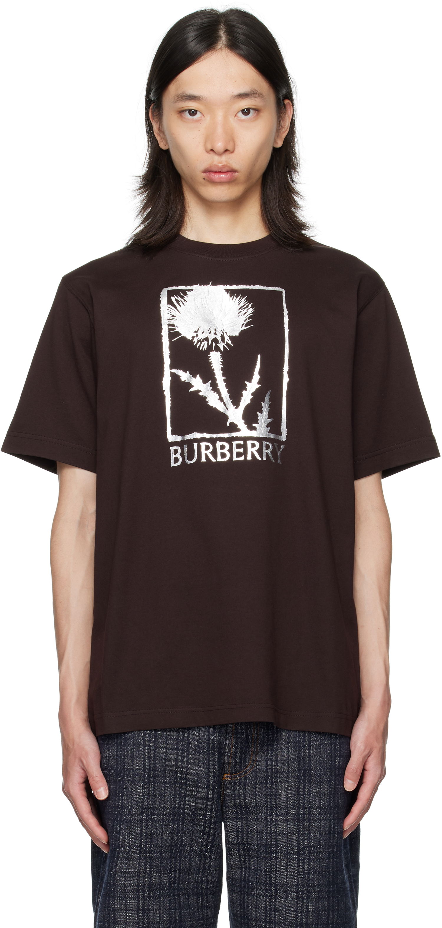 T-shirt Burberry Burberry Foil Graphic T-Shirt Brun | 8116887, 0