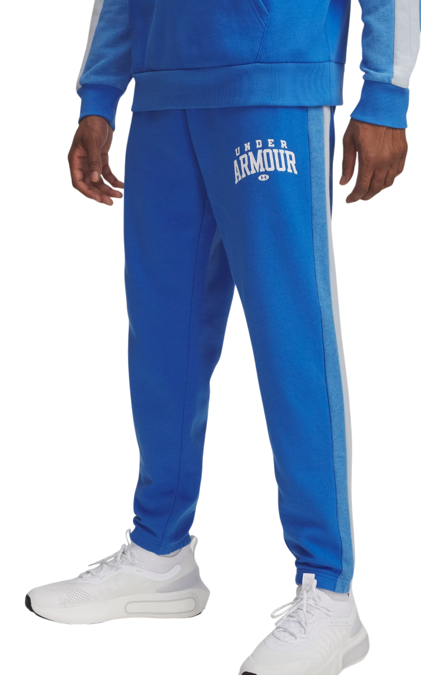 Joggingbukser Under Armour Under Armour Rival Fleece Collegiate Block Pants Blå | 6003954-402, 0