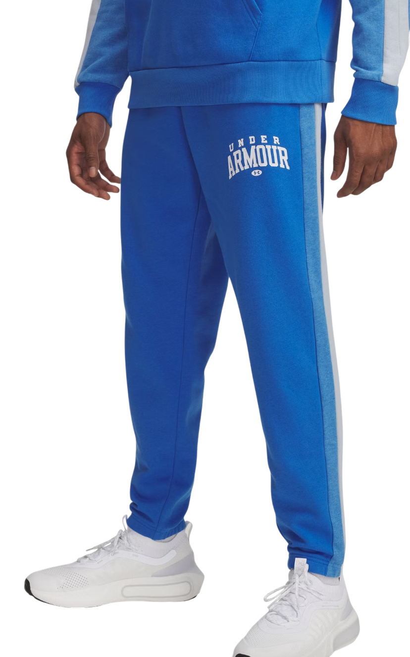 Joggingbukser Under Armour Under Armour Rival Fleece Collegiate Block Pants Blå | 6003954-402