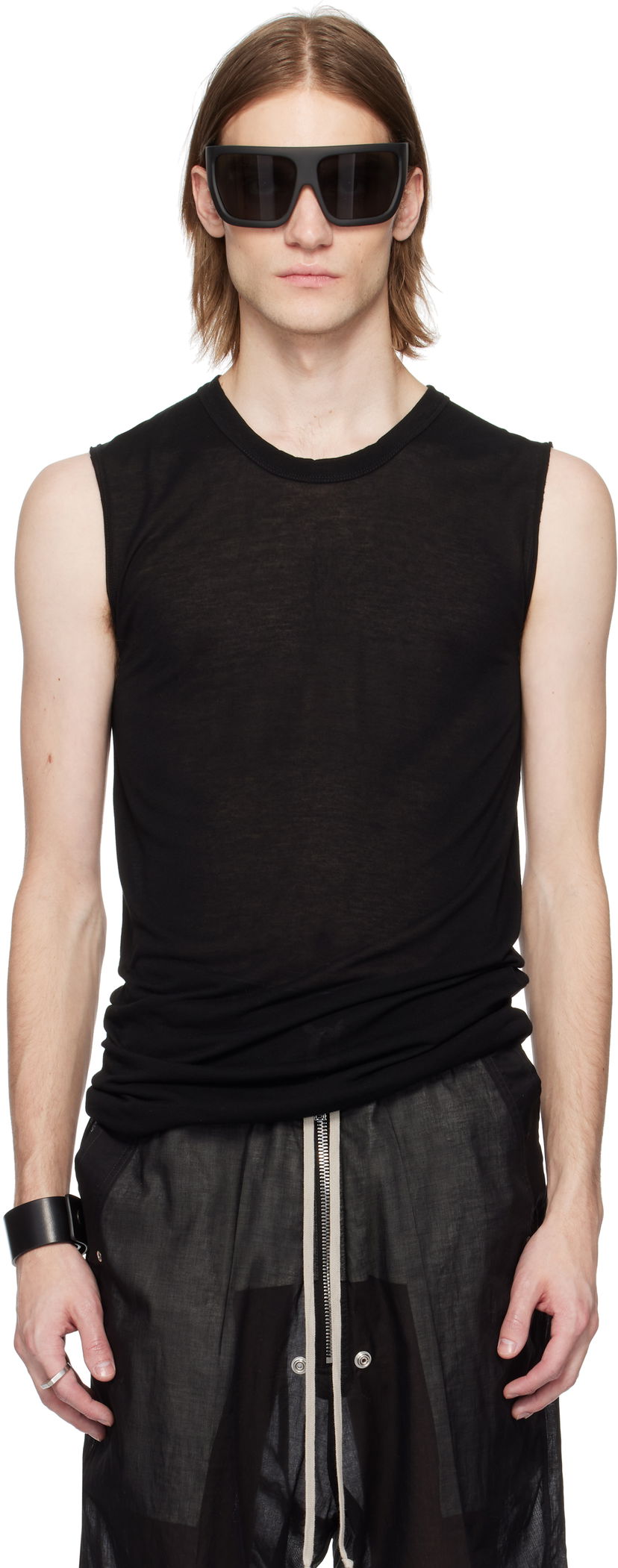 Tanktop Rick Owens Rick Owens Hollywood Tank Top Sort | RR01E5152 UC