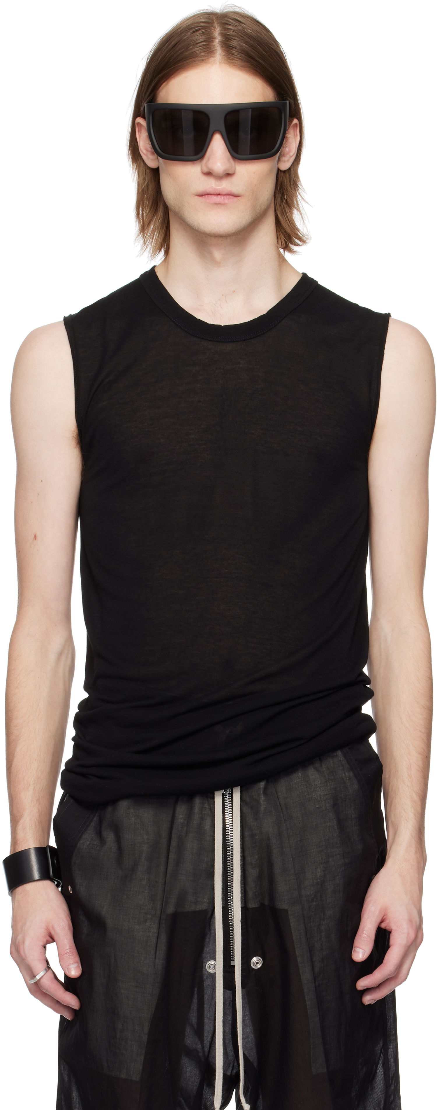 Tanktop Rick Owens Rick Owens Hollywood Tank Top Sort | RR01E5152 UC, 0