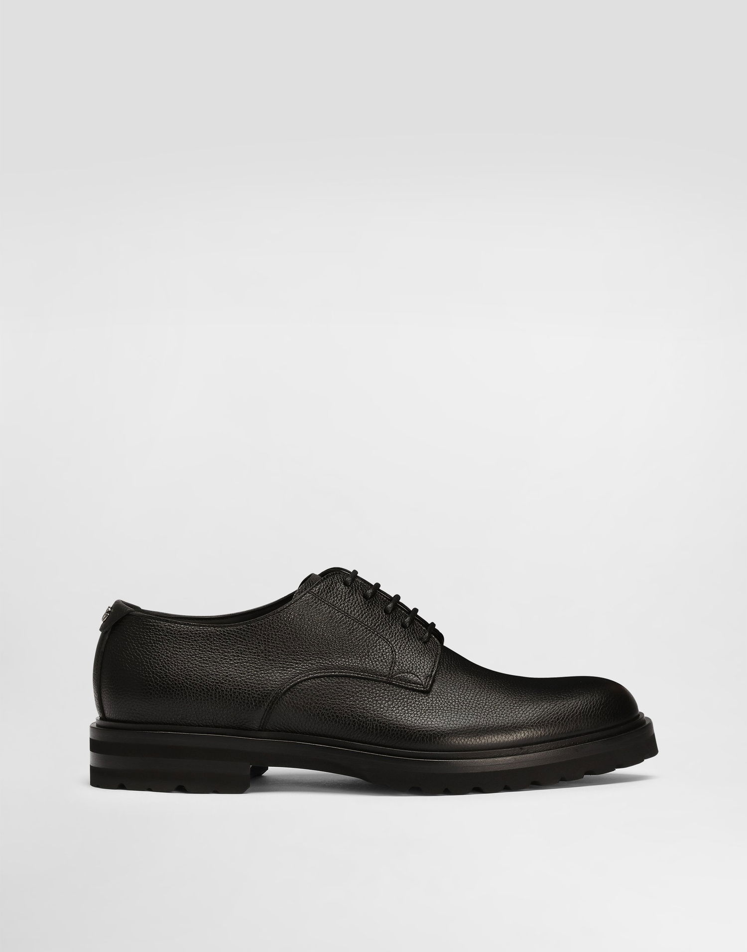 Tilbehør Dolce & Gabbana Dolce & Gabbana Grainy Calfskin Derby Shoes 41.5 Sort | A10852A9P4580999, 0