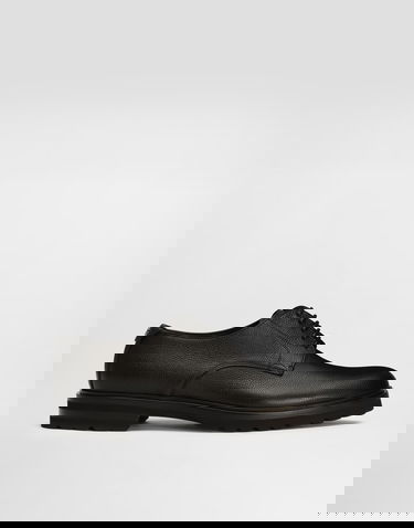 Tilbehør Dolce & Gabbana Dolce & Gabbana Grainy Calfskin Derby Shoes 41.5 Sort | A10852A9P4580999, 0
