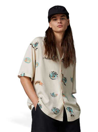 Skjorte adidas Originals Enjoy Summer Resort Shirt Flerfarvet | IT8179