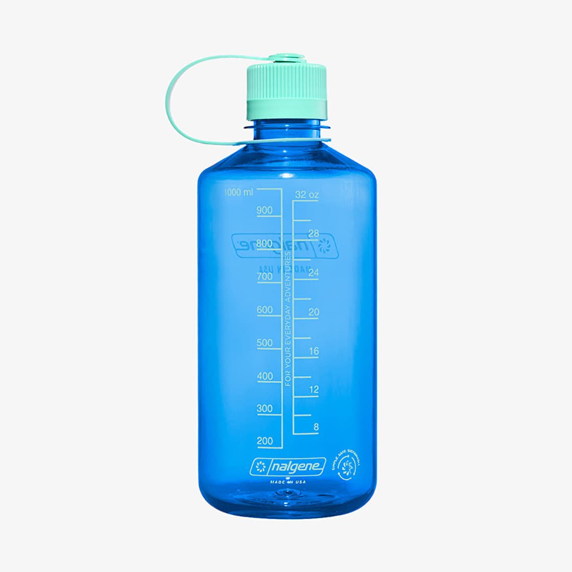 Drikkeflaske Nalgene Narrow Mouth Sustain Water Bottle 1000ml Blå | 2021-3332, 0