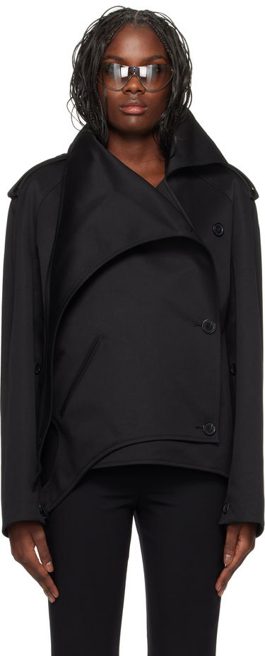 Jakke Courrèges Short Oblique Jacket Sort | 424CBL215CO0131, 0