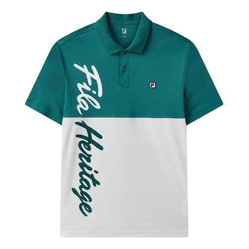 Polo skjorte FILA Heritage Contrasting Colors Short Sleeve Polo Shirt Grøn | A11M123153F-GN