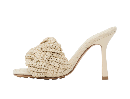 Sneakers og sko Bottega Veneta Lido Heeled Sandals "Off White" Hvid | 729761 V0GO0
