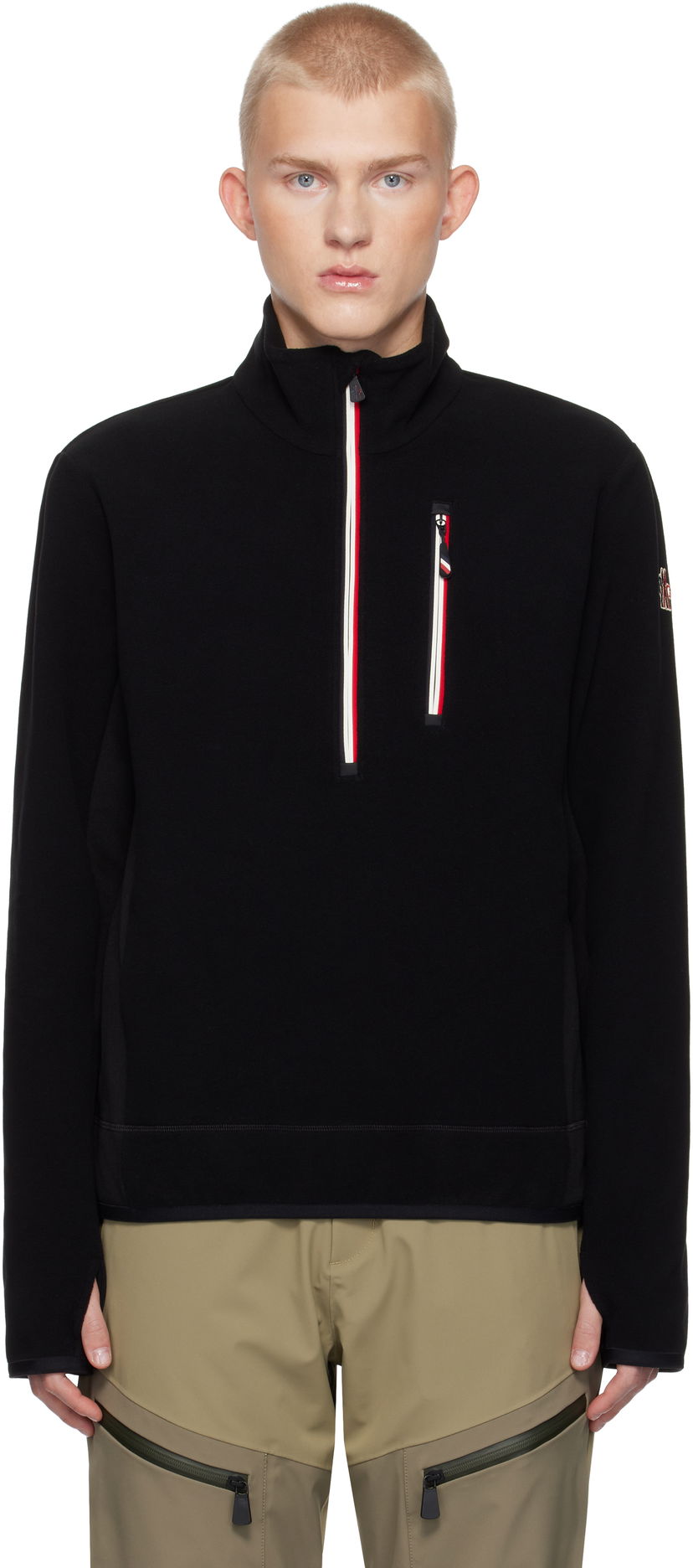 Jakke Moncler Maglia Lupetto Con Zip Jacket Sort | J20978G0003080093