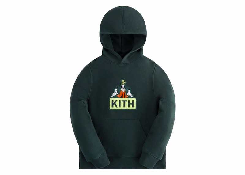 Sweatshirt KITH Kith x Disney Kids Mickey & Friends Goofy Classic Logo Hoodie Grøn | KHK030500-302