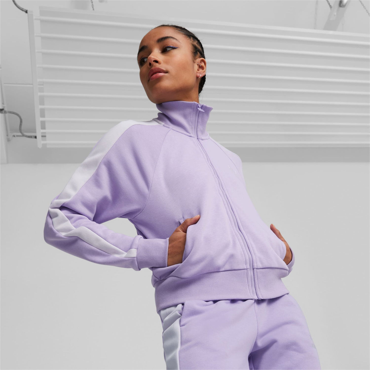Jakke Puma Iconic T7 Track Jacket Lilla | 530079_25, 0